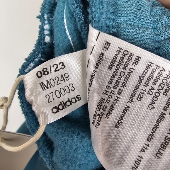 Adidas Essentials 3-Stripes Open Hem Fleece Pants Sweatpants NWT - Picture 15 of 15